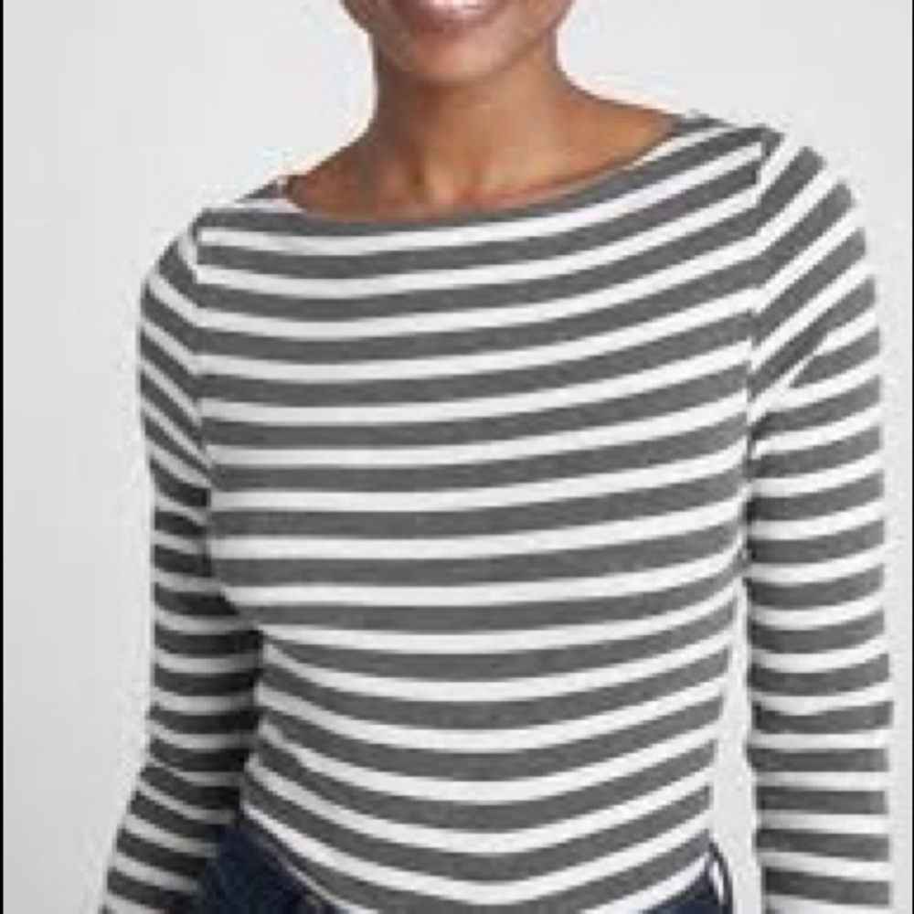 GAP MODERN long Sleeve Boatneck Top